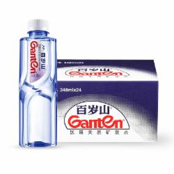 百岁山 饮用天然矿泉水 348ml*24瓶 整箱装