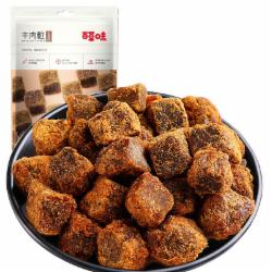 百草味 肉干肉脯 休闲零食小吃特产熟食肉类牛肉干 五香牛肉粒100g/袋