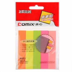 齐心(Comix) D6015 五色标签 76*15 单位：包